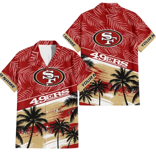 Discover San Francisco Football Team 49erss Hawaiian Button Down Shirt Unisex Adults