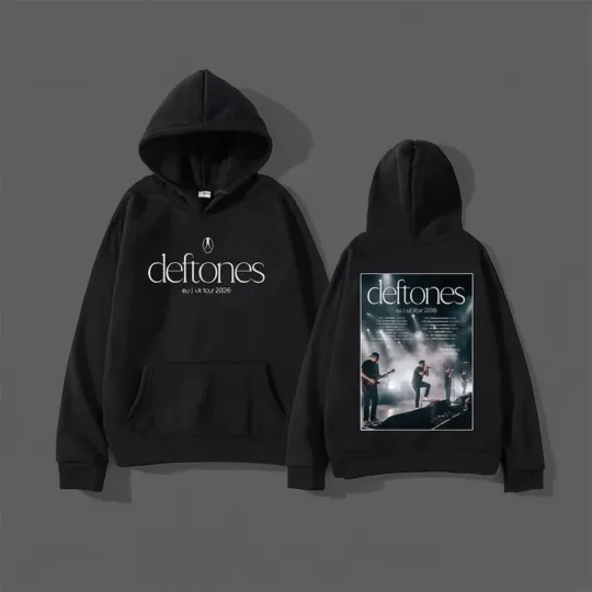 Discover Deftone Tour 2026 Music Concert Tee Double Sided Hoodie