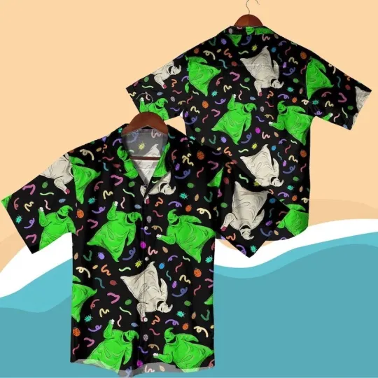 Discover Halloween Oogie Boogie Hawaiian Shirt, Christmas Outfit Halloween Hawaiian Shirt
