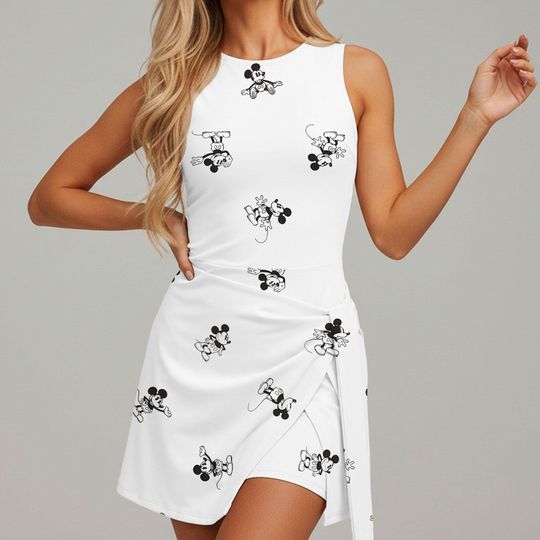 Mickey Classic Tennis Dress Skirt, Disney Retro Dress, Disney Athletic Skirt, Disney Tennis Dress Skirt