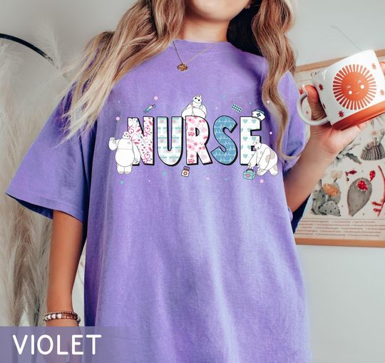 Discover Personalized Nurse Disney Baymax Shirt, Nursing Life Tee, Nurse Custom T-shirt, Gift For Nurse
