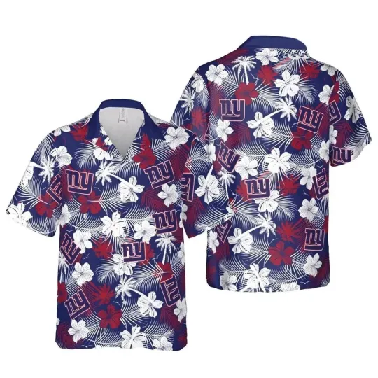 Discover New York Football Team Giantss Hawaiian Shirt , Button Down Full Size S-5XL