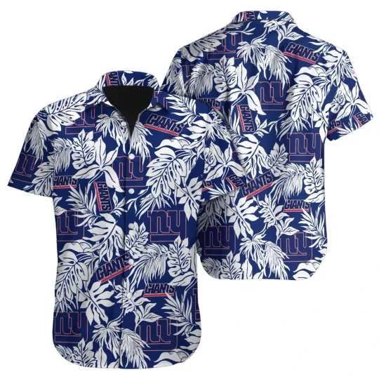 Discover New York Football Team Giantss Hawaiian Shirt , Button Down Full Size S-5XL