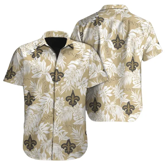 Discover New Orleans Football Team Saintss Hawaiian Shirt , Button Down Full Size S-5XL