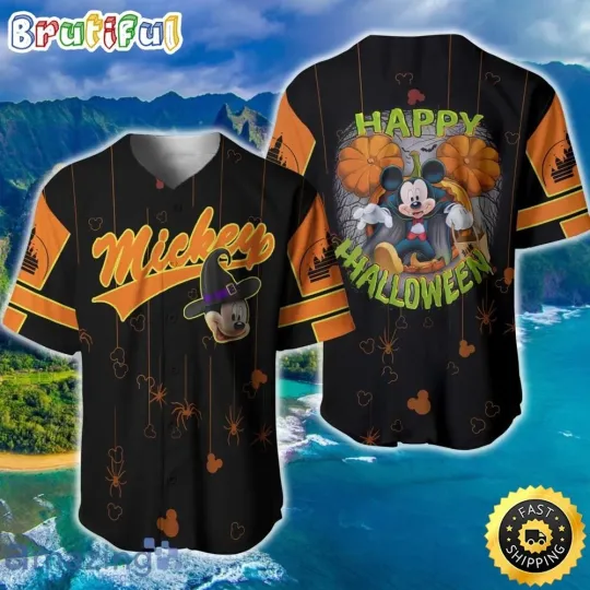 Discover Mickey Mouse Disney Gift Baseball Jersey, Halloween Baseball Jersey
