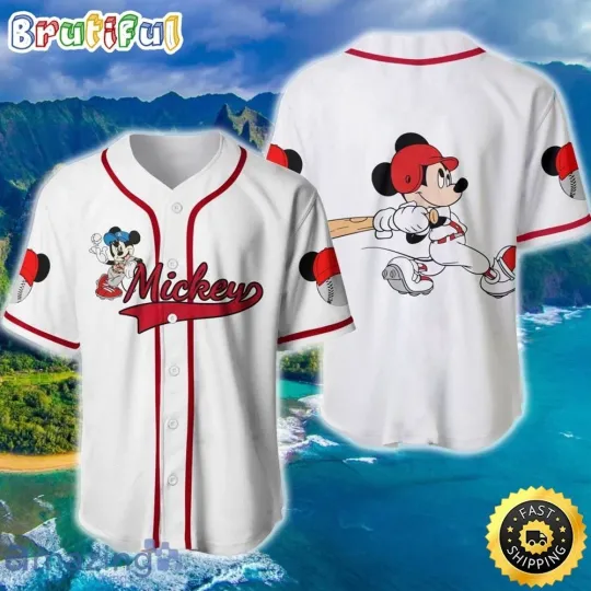 Discover Mickey Mouse Disney Baseball Jersey Shirt