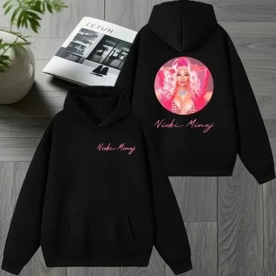 Discover Nicki Minaj New album Tour 2026 Double Sided Unisex Hoodie