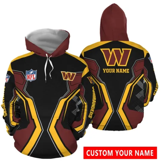 Discover Personalized Washington Football Team Commanderss Hoodie Lightweight Adult S-5XL