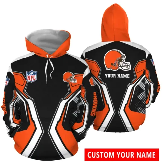 Discover Personalized Cleveland Football Team Brownss Hoodie Lightweight Adults S-5XL