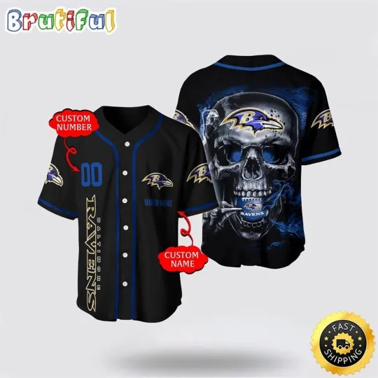 Discover Personalized Baltimore Football Team Ravenss Baseball Jersey