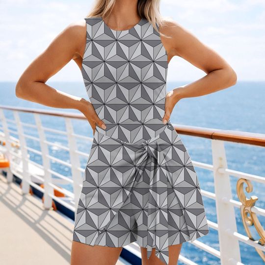 Discover Epcot Ball Tennis Dress Skirt, Funny Epcot Disney Dress, Disney Tennis Dress Skirt