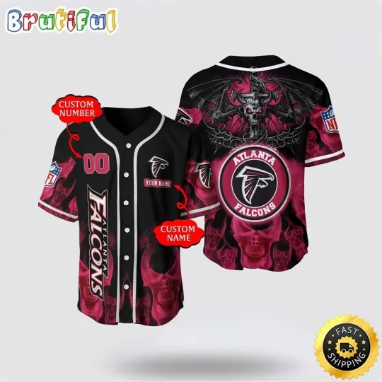 Personalized Atlanta Football Team Falconss Baseball Jersey