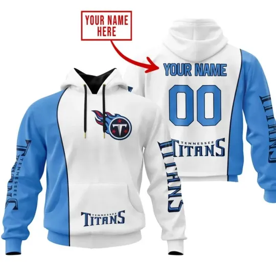 Discover Personalized Tennessee Football Team Titanss Hoodie Lightweight Adults S-5XL