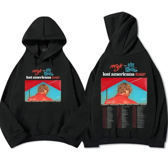 two sides hoodie, Mgk Machine Gun Kelly Lost Americana Tour 2026 Hoodie