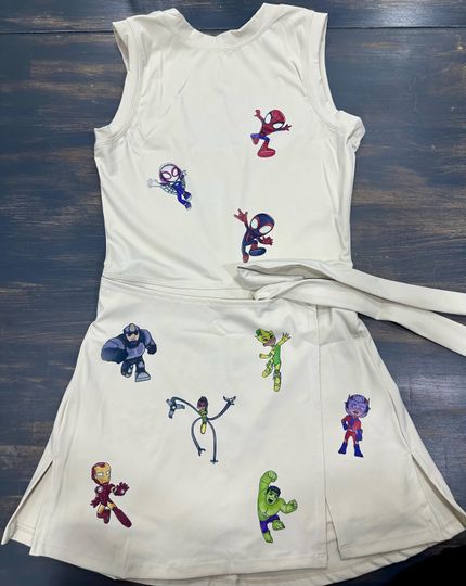 Spidey Tennis Dress, Spidey Outfit, Spidey and his amazing friends.