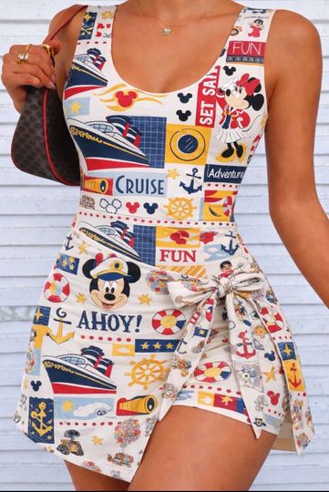 Disney Cruise  Athletic Tennis Dress,  Women and Girls Sizes
