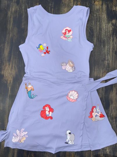 Disney Tennis Dress, Disney Outfit For Women, The Little Mermaid Dress
