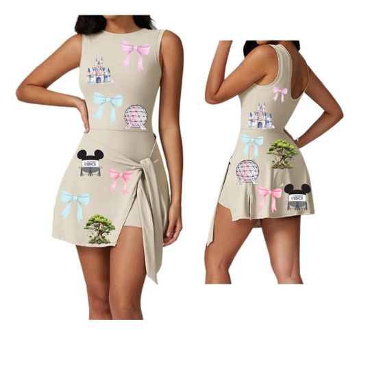 Discover Women's Tennis Dress Skirt with Tie Side - Athletic and Trendy Style