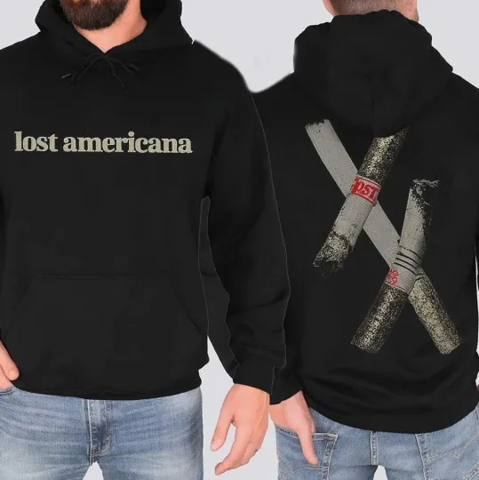 Discover Machine Gun Kelly MGK Lost Americana Tour 2025 2026 XX Cigarettes Hoodie
