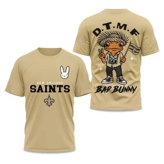 Discover Saints Bad Bunny 2026 Super Bowl LX Shirt