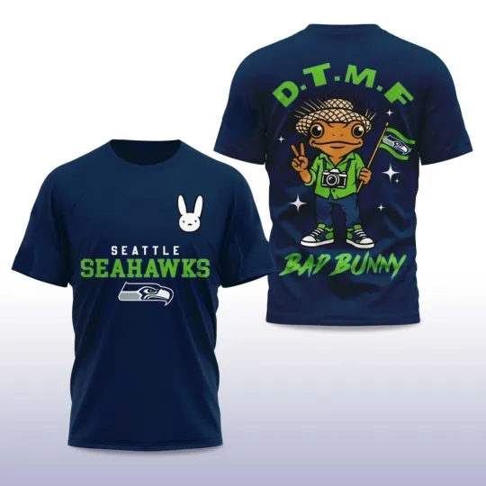 Discover Seahawks Bad Bunny 2025 - 2026 Super Bowl LX Shirt