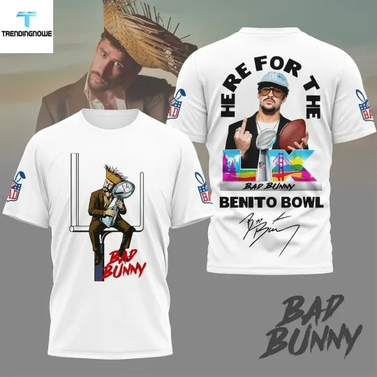 Ba1d Bunny Benito Bowl Shirt Super Bowl 2026 Football Fan Shirt