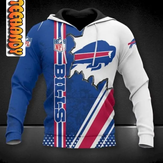 Discover Buffalo 3D Football Hoodie, Unisex Adults S-5XL