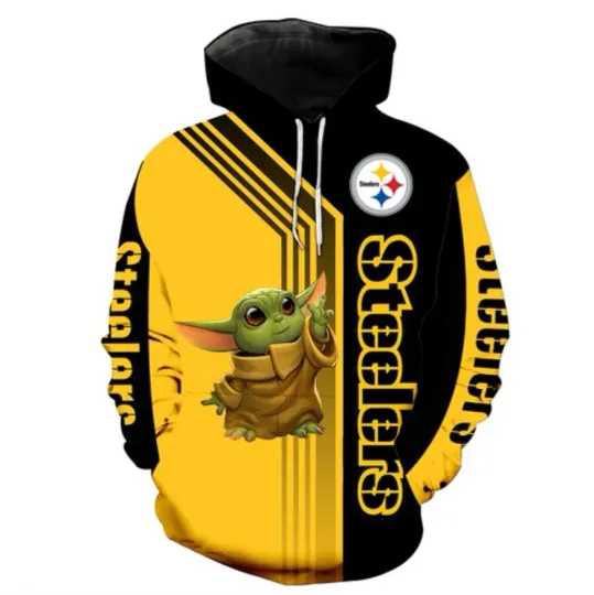 Discover Sports Team Pittsburgh Football Baby Yyoda Hoodie , Unisex Adults S-5XL