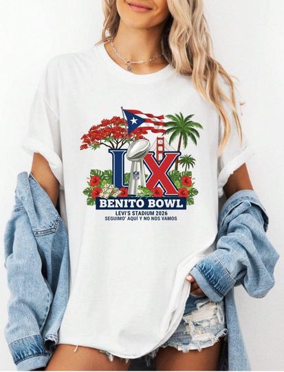 Discover Benito Bowl TShirt, 2026 Super Football Shirt, Puerto Rico Coqui Frog Tee, Bad Game Day Bunny Shirt, Superbowl Puerto Rico Fan Tee, Badbunny