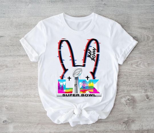 Discover Bad X Bowl LX 2026 Rainbow Logo Digital Download, PNG, T-Shirt or Sweatshirt Digital