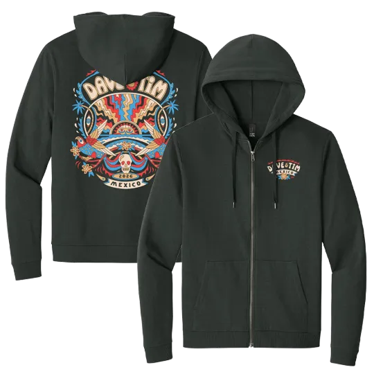 Dave Matthews Band And Tim Reynolds Riviera Maya Mexico 2026 Zip Hoodie