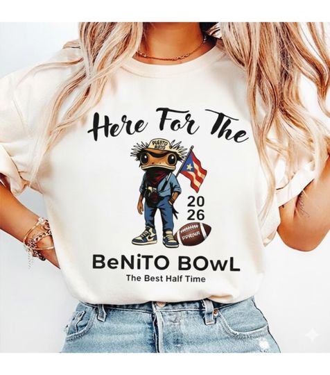 Discover Here for the Benito Bowl Shirt  Funny 2026 Game Day Graphic Tee, Football Halftime Unisex T-Shirt
