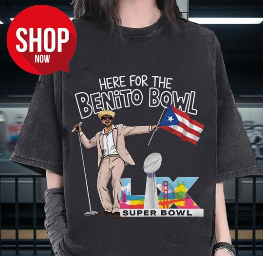 Discover Puerto Rico Pava y Platano Football Shirt, Benito Bowl Super Bowl Halftime Tee, Bunny Fan Merch