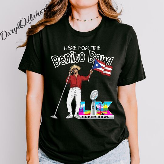 Discover Comfort Colors Comfort Colors Bad Bunny Football Shirt, Bad Benito Comfort Colors Shirt, Bad Bunny Bowl 2026 Halftime Show Shirt