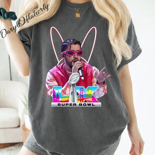 Discover Comfort Colors Comfort Colors Bad Bunny Football Shirt, Bad Benito Comfort Colors Shirt, Bad Bunny Bowl 2026 Halftime Show Shirt