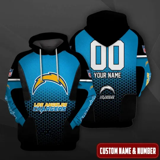 Discover Personalized Los Angeles Football Team Chargerss Hoodie Lightweight Adults S-5XL