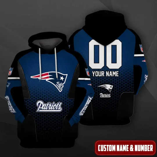 Discover Personalized New England Football Team Patriotss Hoodie Lightweight Adults S-5XL