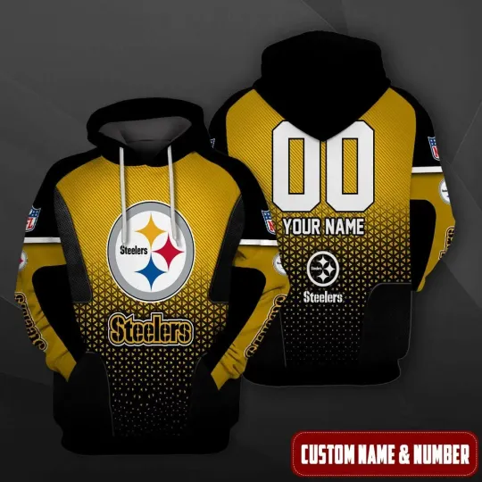 Personalized Pittsburgh Football Team Steelerss Hoodie Lightweight Adults S-5XL
