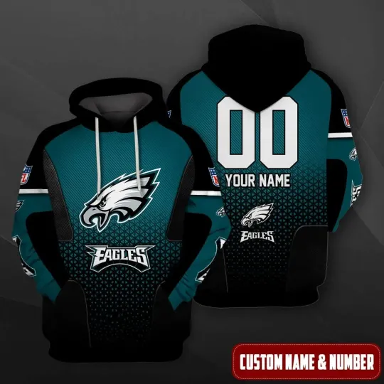 Discover Personalized Philadelphia Football Team Eagless Hoodie Lightweight Adults S-5XL