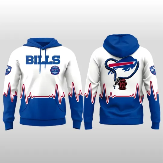 2026 Buffalo Bill First Responders Night 3D Hoodie All Over Print