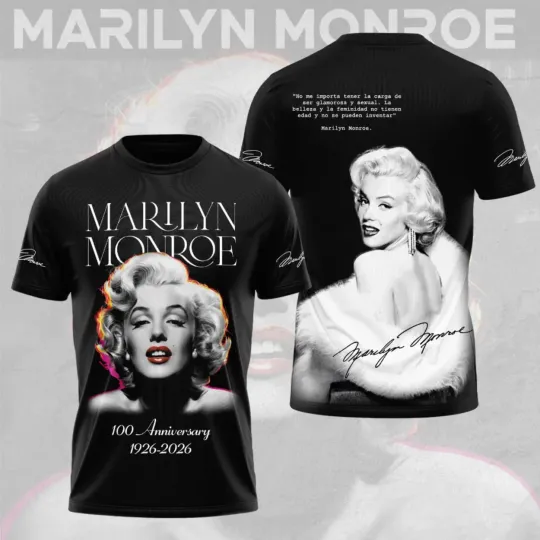 Discover Marilyn Monroee 100th Anniversary 3D Shirt