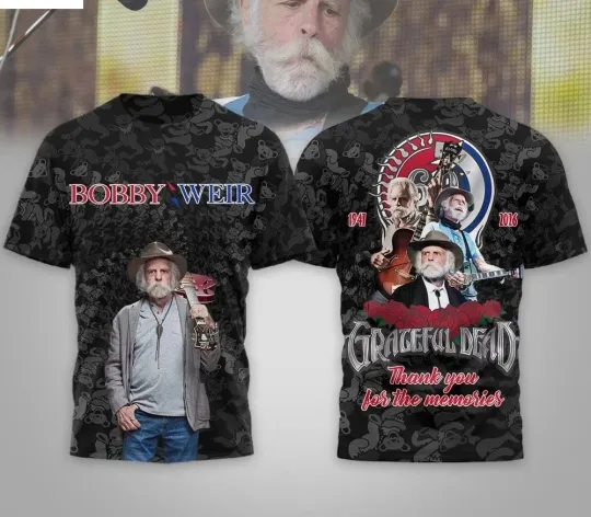 Discover Collection Bob Weir 1947 2026 Thank You Shirt AOP 3D