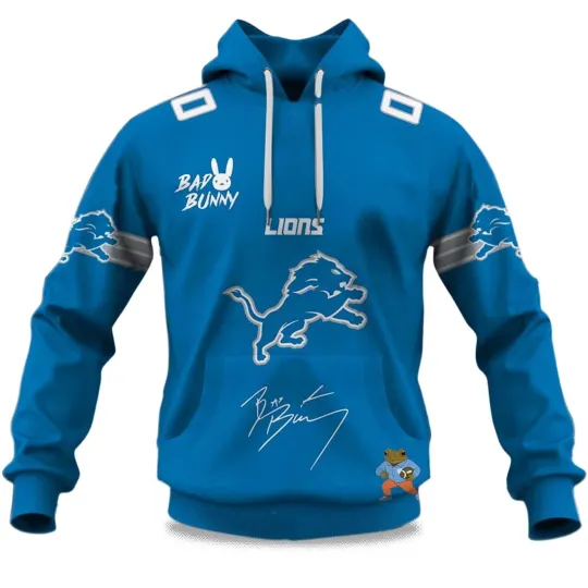 Discover Personalized Detroit Football Lionss Team Hoodie Unisex Adult S-5XL Gift