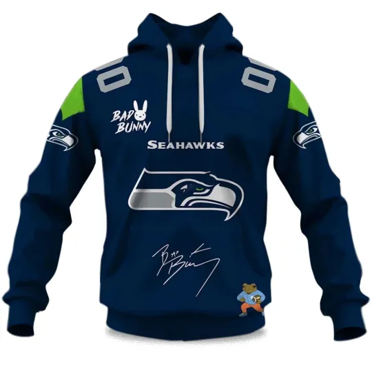Discover Personalized Seattle Football Seahawkss Team Hoodie Unisex Adult S-5XL Gift