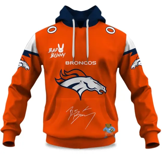 Discover Personalized Denver Football Broncoss Team Hoodie Unisex Adult S-5XL Gift