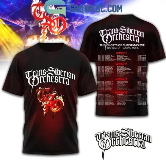 Discover Trans Siberian Orchestra The Ghosts Christmas Eve Unisex 3D T-Shirt