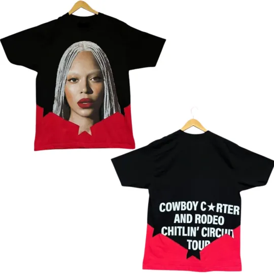 Discover Beyoncé Cowboy Carter Rodeo 3D Unisex T-Shirt Double Side