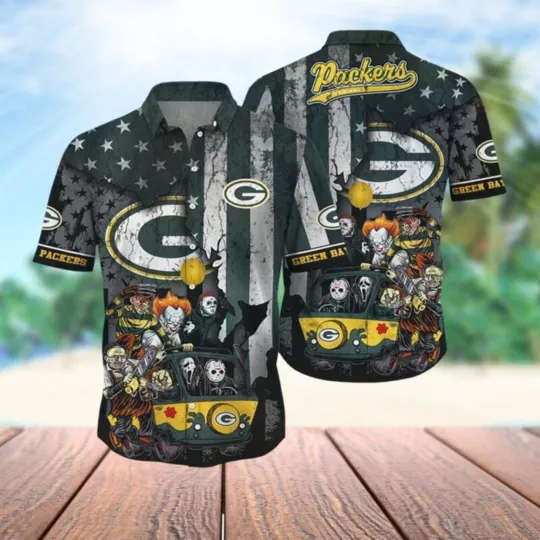 Discover Horror Movies Packers Hawaiian Shirt Size S-5XL