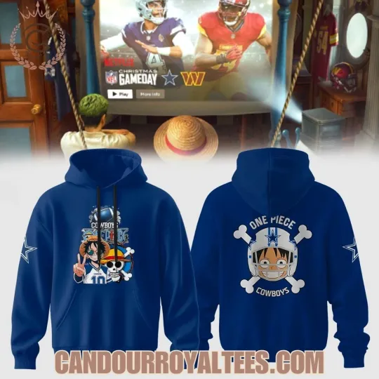 Discover Cowboysss x ONE PIECE Jersey America’s Team Straw Hat Edition Hoodie
