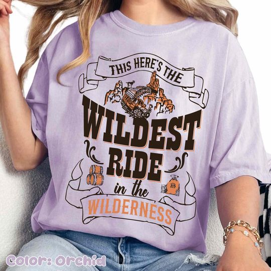 Discover Disney Frontierland Big Thunder Mountain Railroad Shirt, The Wildest Ride in the Wilderness Tee, Disneyland Disneyworld Family Trip Outfits